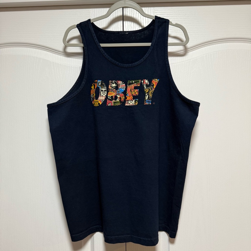 Mens Obey Tank Top
